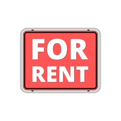 For Rent Sign, For rent icon