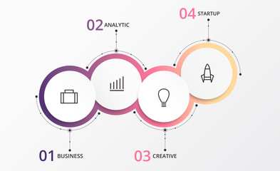 Vector infographics design template