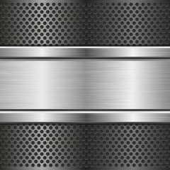 Metal perforated texture with rivets