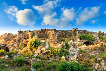 Fototapeta na wymiar Ancient City Of Perge Near Antalya Turkey