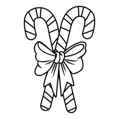 Christmas candy bars cartoon