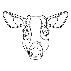 Cute reindeer cartoon