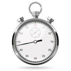 Stopwatch. Vector 3d illustration