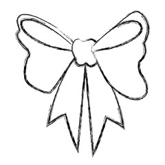 Christmas bow pop art