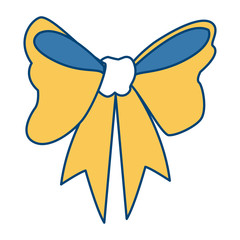 Christmas bow pop art