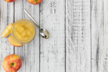 Homemade Applesauce (selective focus)