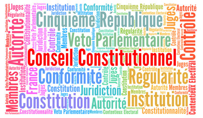 Conseil constitutionnel nuage de mots