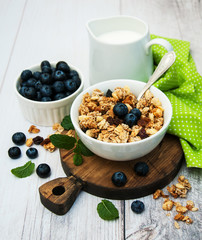 Bowl with granola