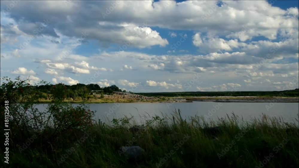 Wall mural schlabendorfer see, landschaft in der lausitz im herbst