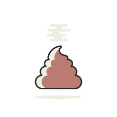 simple linear pile of shit icon
