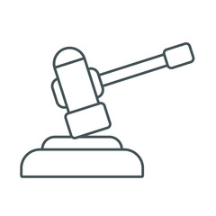 Gavel justice symbol