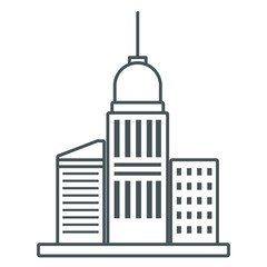 Obraz premium City buildings symbol