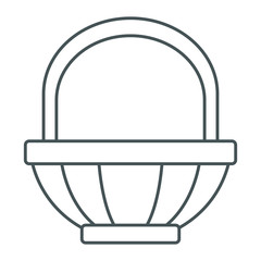 Empty basket symbol