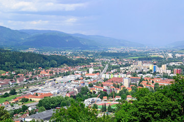 Fototapeta premium View of Veitsch city, Austria