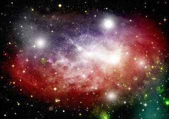 galaxy in a free space