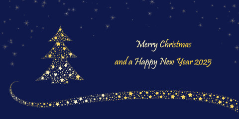 Fototapeta na wymiar Christmas Card - Merry Christmas and a happy new year 2027
