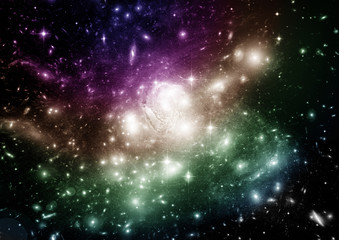 galaxy in a free space