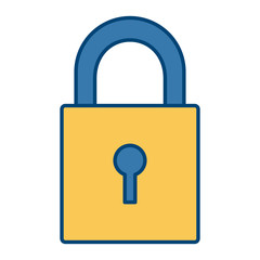Padlock security symbol