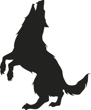 Wolf vector silhouette