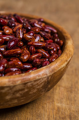 Raw pure speckled kidney beans