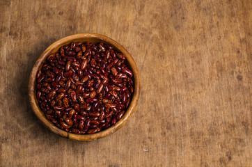 Raw pure speckled kidney beans