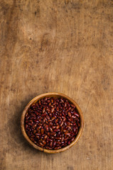 Obraz na płótnie Canvas Raw pure speckled kidney beans