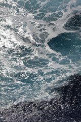 Meer Meerwasser mit verschiedenen Wasserfarben