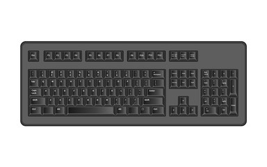 Object computer keyboard symbols, vector