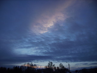 Naklejka premium небо над Ковелем ( Волинь , Україна)