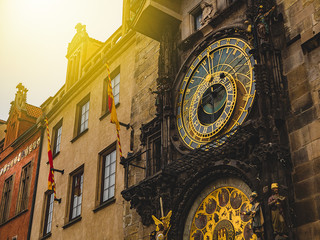 Ancient house in Prague in Prague