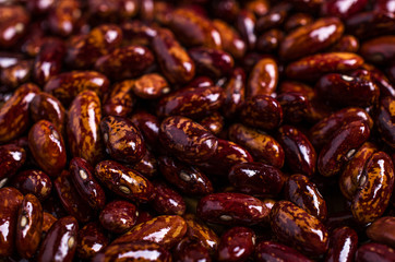 Raw pure speckled kidney beans