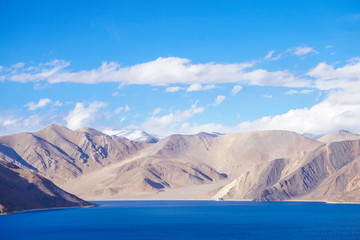 View of Pangong Lake in Leh, Ladakh Region, India