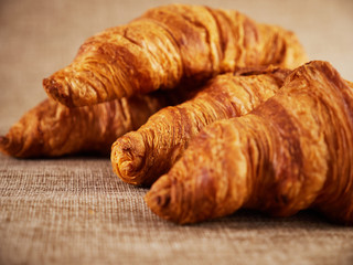 Croissants prepared for breakfast