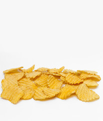 Ribbed potato chips with spices