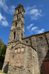Fototapeta na wymiar Eglise baroque de San Nicolao di Moriani en Corse