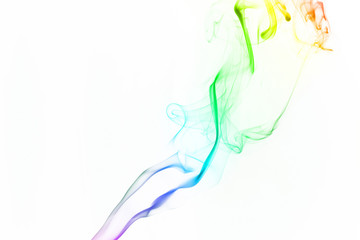 Obraz na płótnie Canvas The elegant patterns and shapes of smoke