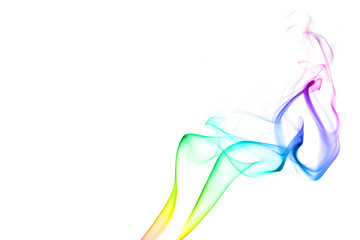 The elegant patterns and shapes of smoke