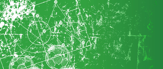 Naklejka premium Grungy Soccer / Football design template,free copy space, vector