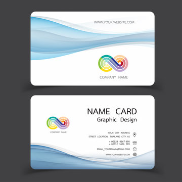 business card design set  Vector illustrations.