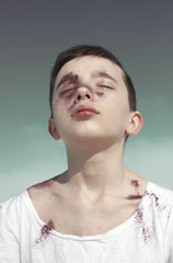 Portrait of a Guy. Flight of thoughts. Handsome guy.