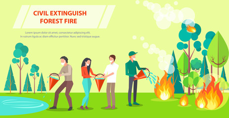 Poster of Civil Extinguishing Forest Fire