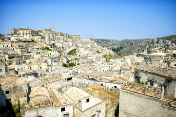 Obraz premium Stare miasto Matera, Basilicata, Włochy