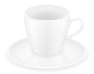 cup for coffee and tea stock vector illustration