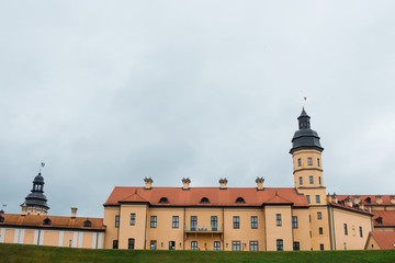 Obraz premium View of medieval castle near Nesvizh town of Belarus Republic