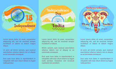 Indian Independence Day Posters with Discriptions
