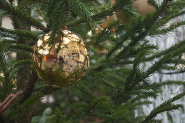 décorations de noël dans la rue