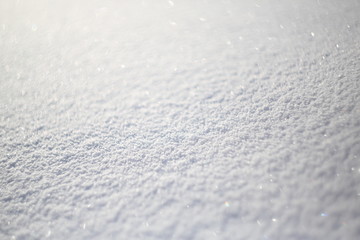Fresh snow background in perspective or winter white background