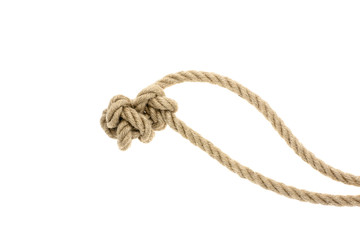 nautical rope with knot