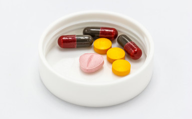 Different kind of medicines. used to treat medical illnesses.
