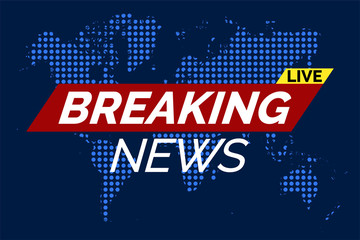 Breaking news live illustration vector